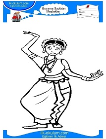 Çocuklar İçin Dansçı Boyama Sayfaları 
